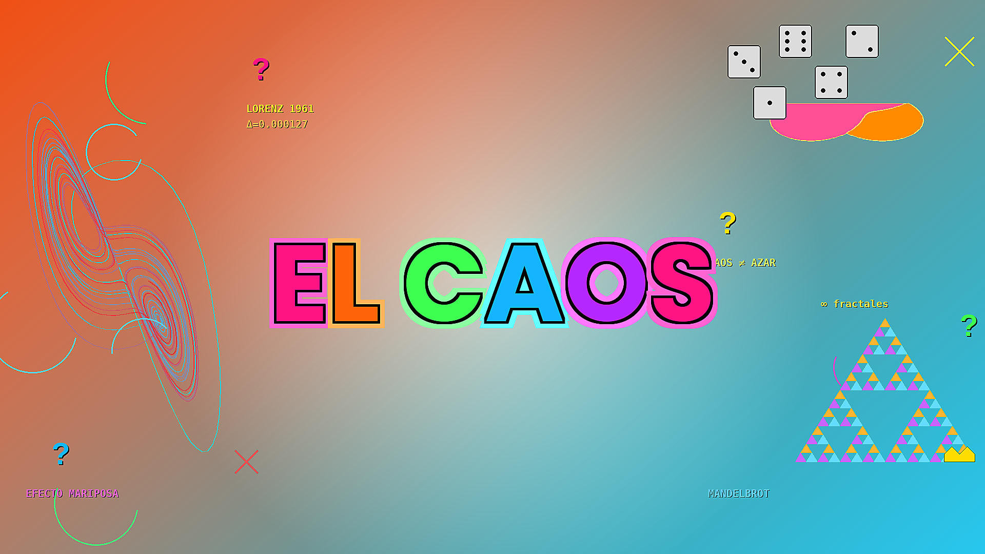 El caos no es desorden. Es un orden que no puedes predecir